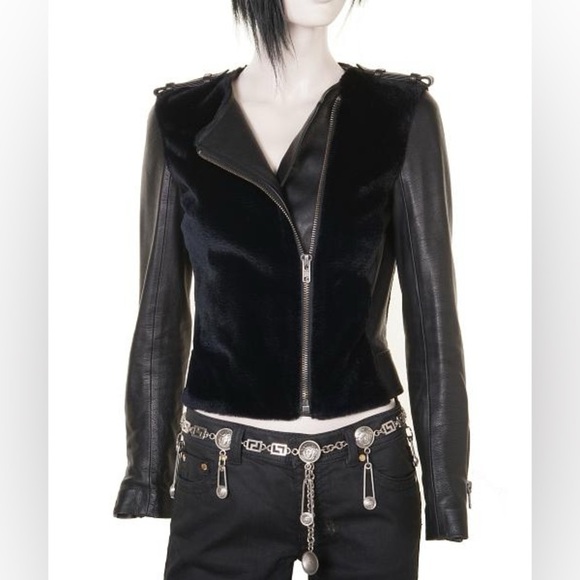 A.L.C. SADIE LEATHER JACKET Black Size 4 - Picture 1 of 15